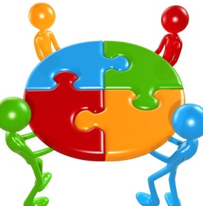 4 people lifting puzzle