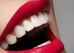 woman with red lipstick