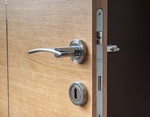 opened door